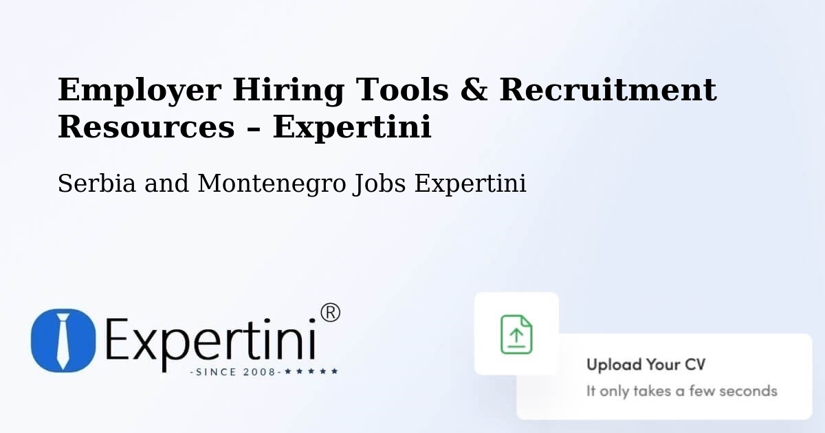 Employer Hiring Tools & Recruitment Resources – Shilo - Shilo, Serbia and Montenegro Jobs Expertini