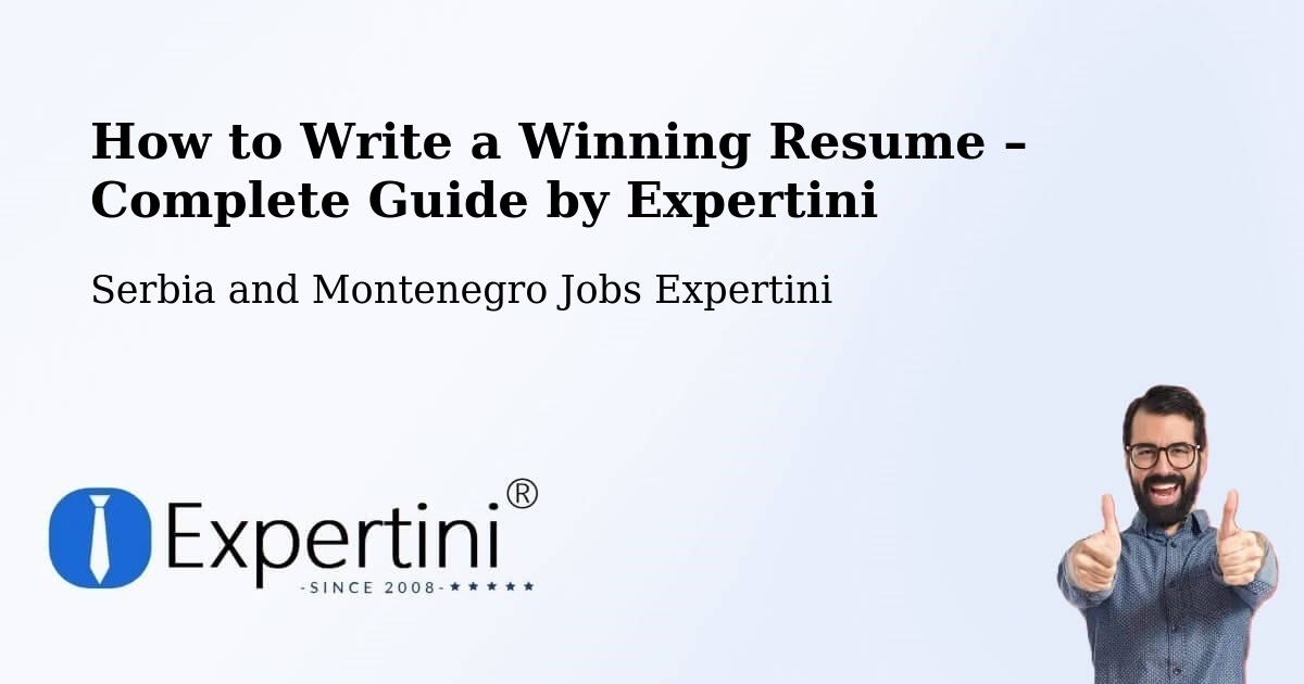 Resume Writing Guide for Job Seekers – Shilo - Shilo, Serbia and Montenegro Jobs Expertini